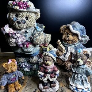 Multi Brand Resin Bear Figurine Collection
